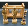 Image 1 : Estate Collection Of Wooden Figures & Napkin Holder