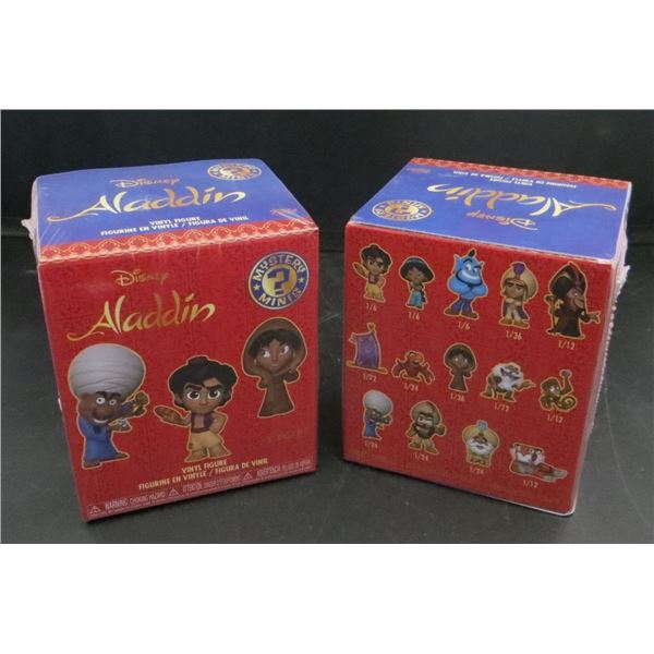 2 New Disney Aladdin Mystery Mini Figure Blind Boxes Sealed