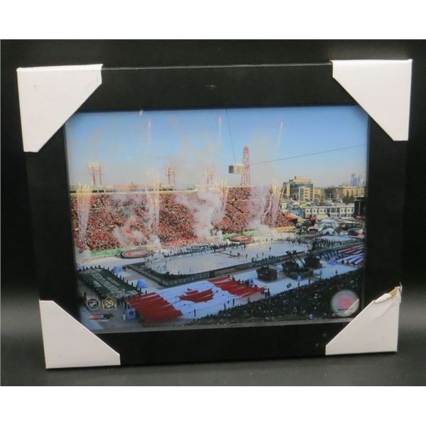 Calgary VS Montreal Heritage Classic Framed Photo 10" x 12"