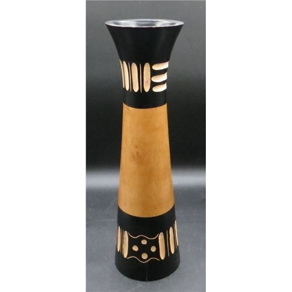 Wooden Vase 14" Tall