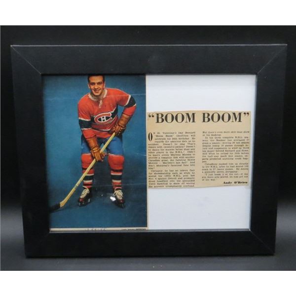 Boom Boom Geoffrion 8x10 Framed Collage