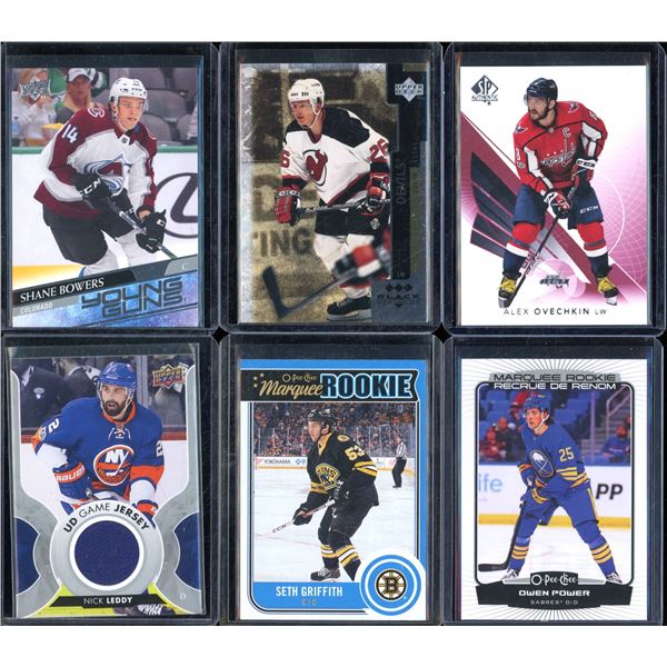 Lot Of 6 Hockey Rookies & Insert Cards Various Teams & Players