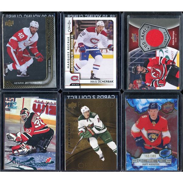 Lot Of 6 Hockey Rookies & Insert Cards Various Teams & Players