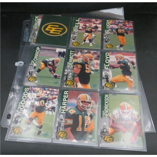 1995 R.E.L. CFL Edmonton Eskimos Team Set