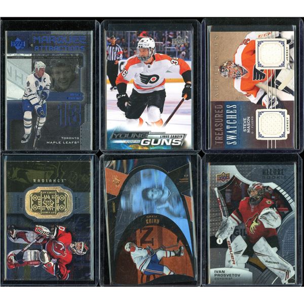 Lot Of 6 Hockey Rookies & Insert Cards Various Teams & Players