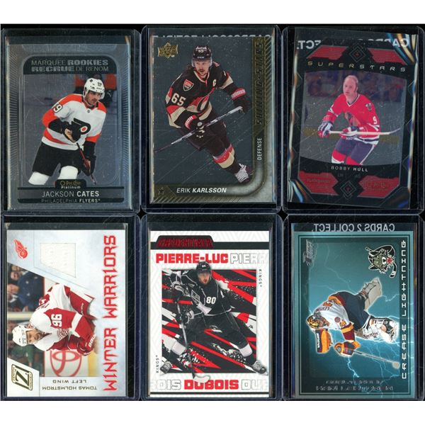 Lot Of 6 Hockey Rookies & Insert Cards Various Teams & Players