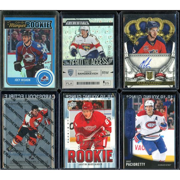 Lot Of 6 Hockey Rookies & Insert Cards Various Teams & Players
