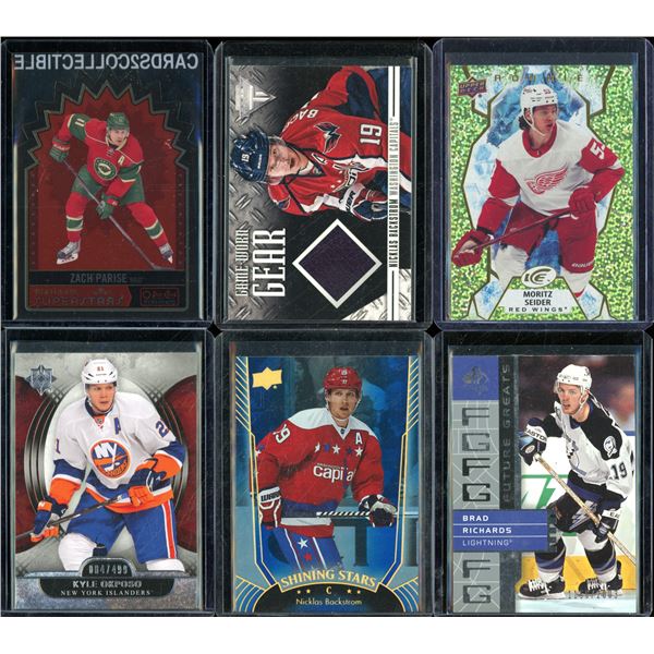 Lot Of 6 Hockey Rookies & Insert Cards Various Teams & Players