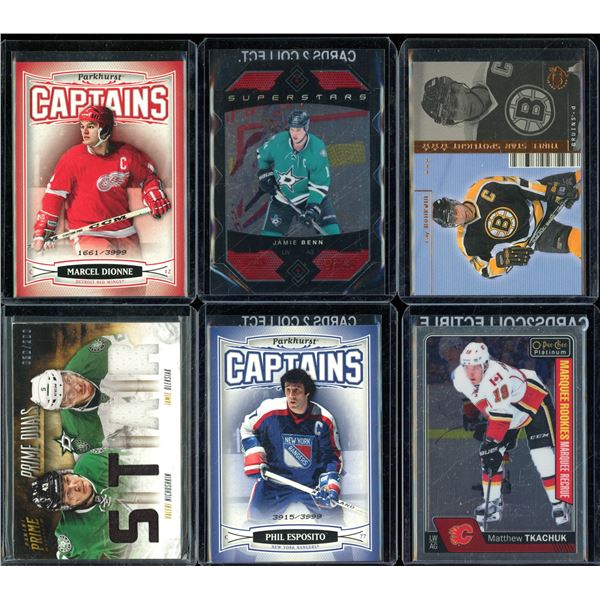 Lot Of 6 Hockey Rookies & Insert Cards Various Teams & Players