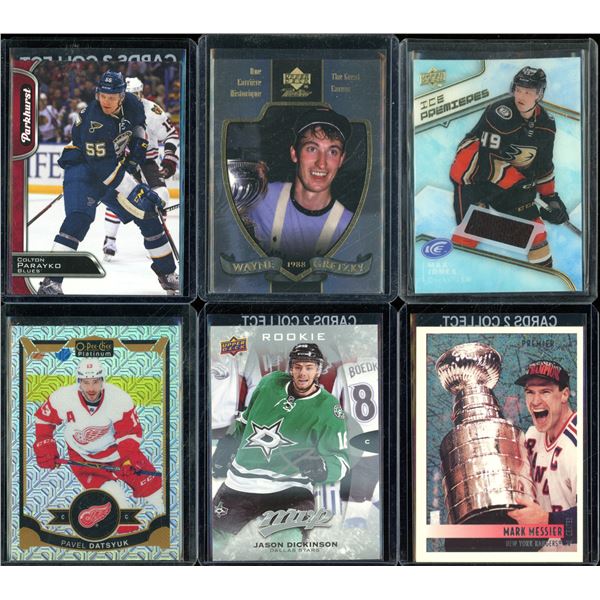 Lot Of 6 Hockey Rookies & Insert Cards Various Teams & Players