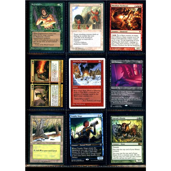 Lot Of 9 Various Magic The Gathering Cards Various Sets & Colors