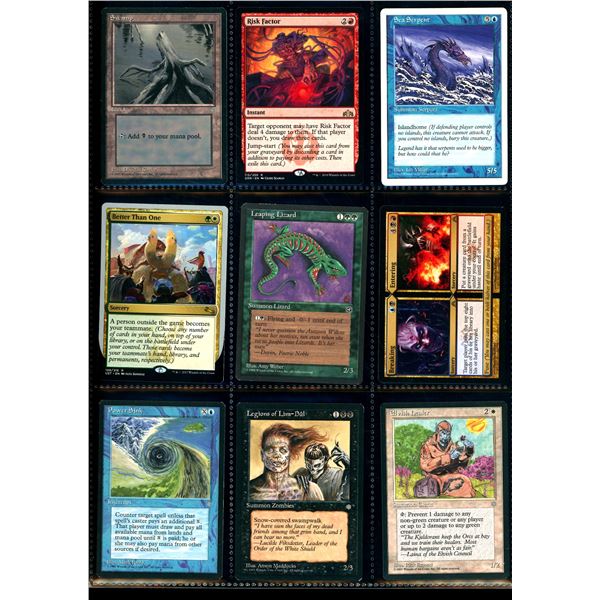 Lot Of 9 Various Magic The Gathering Cards Various Sets & Colors