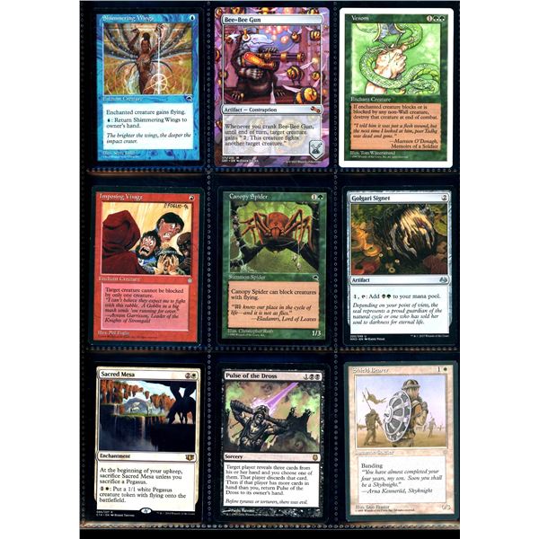 Lot Of 9 Various Magic The Gathering Cards Various Sets & Colors