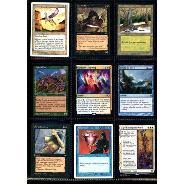 Lot Of 9 Various Magic The Gathering Cards Various Sets & Colors