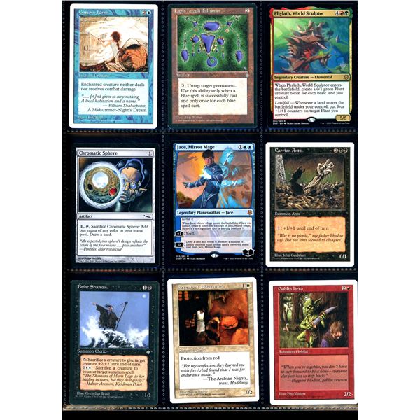 Lot Of 9 Various Magic The Gathering Cards Various Sets & Colors