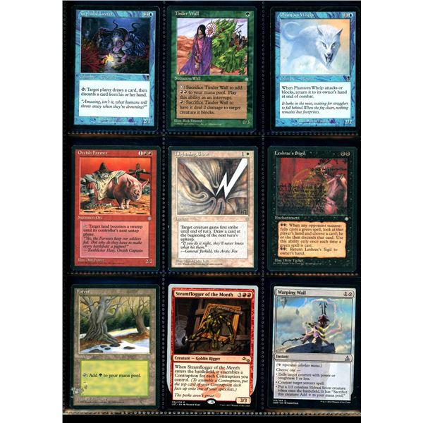 Lot Of 9 Various Magic The Gathering Cards Various Sets & Colors