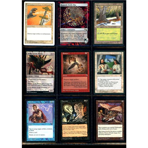 Lot Of 9 Various Magic The Gathering Cards Various Sets & Colors