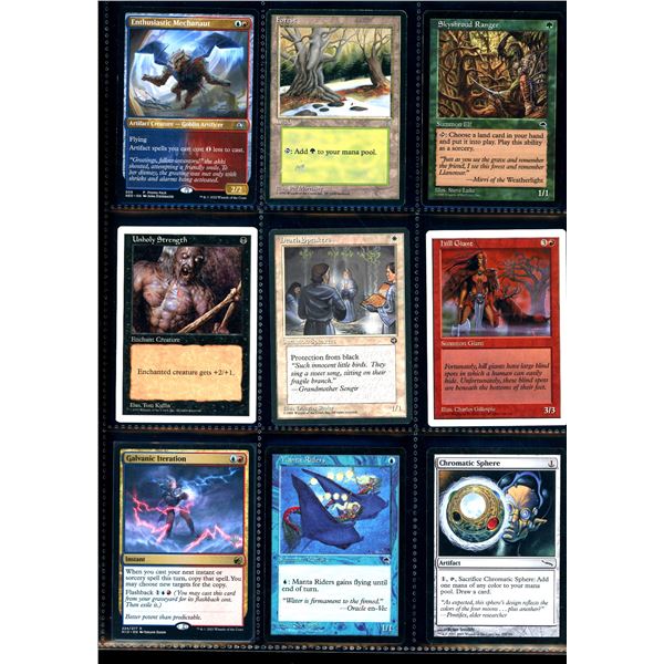 Lot Of 9 Various Magic The Gathering Cards Various Sets & Colors