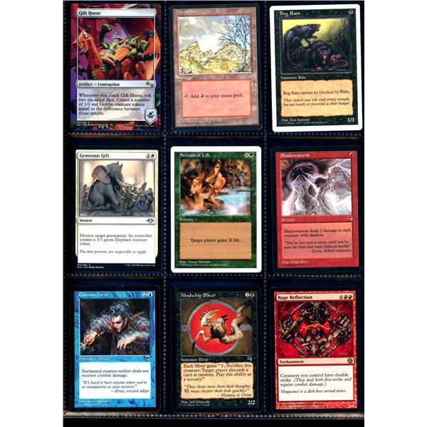 Lot Of 9 Various Magic The Gathering Cards Various Sets & Colors