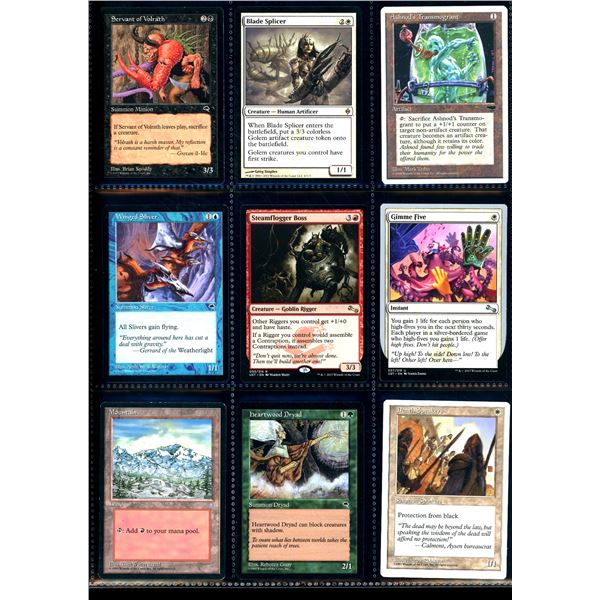 Lot Of 9 Various Magic The Gathering Cards Various Sets & Colors