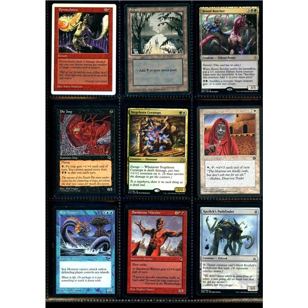 Lot Of 9 Various Magic The Gathering Cards Various Sets & Colors