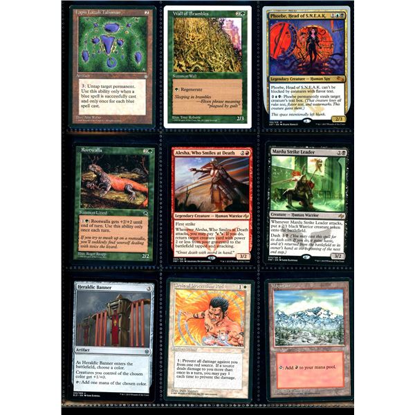 Lot Of 9 Various Magic The Gathering Cards Various Sets & Colors