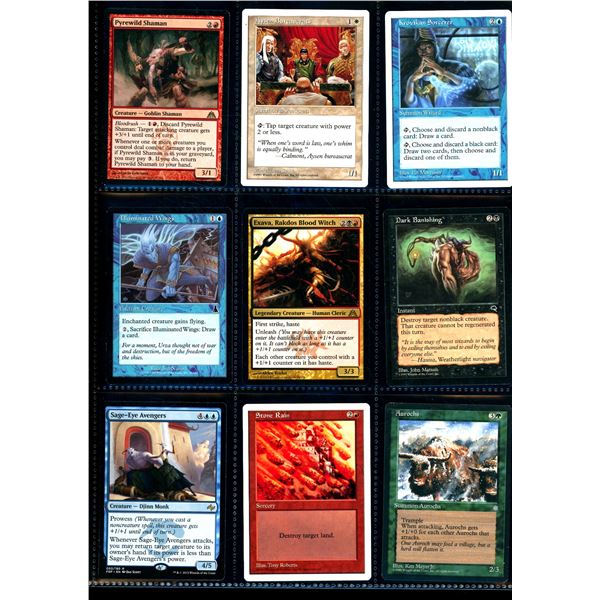 Lot Of 9 Various Magic The Gathering Cards Various Sets & Colors