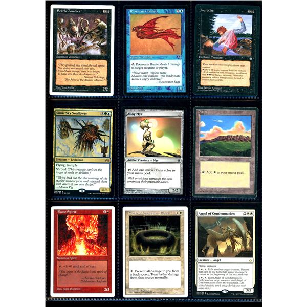 Lot Of 9 Various Magic The Gathering Cards Various Sets & Colors