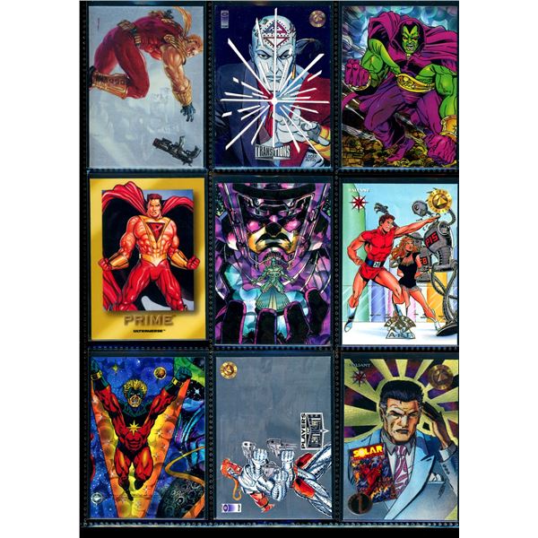 Lot Of 9 Various Comic Promo & Collector Trading Cards