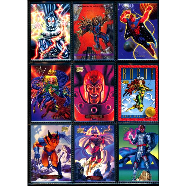 Lot Of 9 Various Marvel Collector Cards