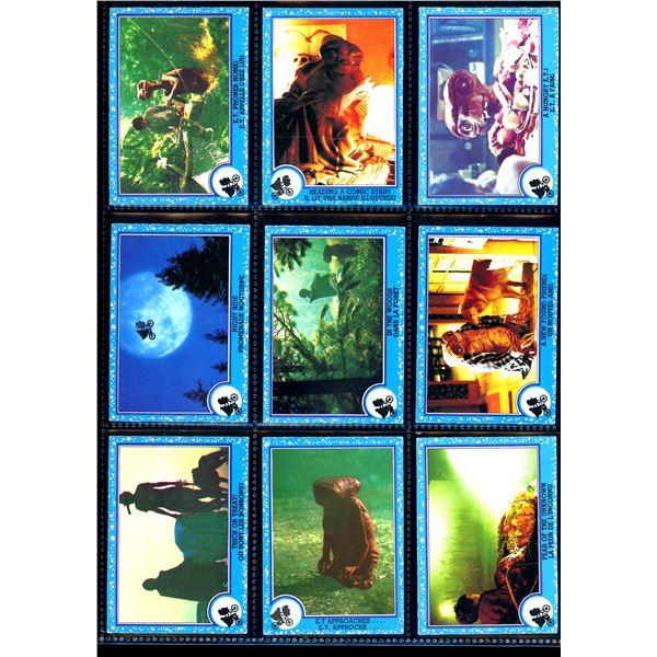 Lot of 9 Various E.T. Collector Cards