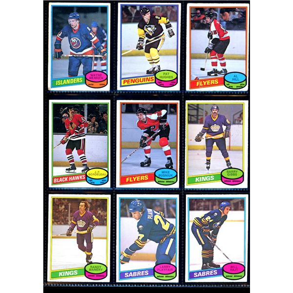 1980-81 OPC O-Pee-Chee Lot Of 9 Vintage Cards Various Teams & Players