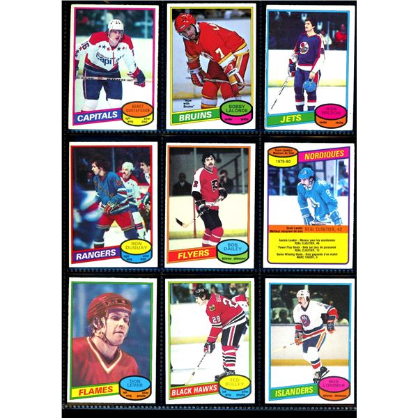 1980-81 OPC O-Pee-Chee Lot Of 9 Vintage Cards Various Teams & Players