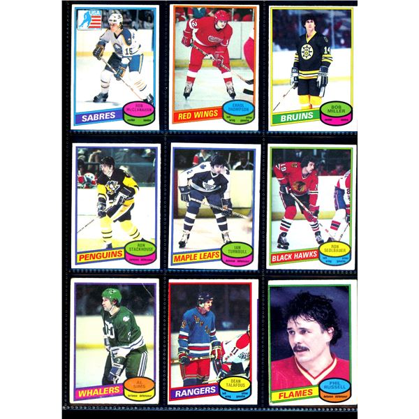 1980-81 OPC O-Pee-Chee Lot Of 9 Vintage Cards Various Teams & Players