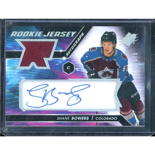 2020-21 SPx Rookie Jersey Autographs #SB Shane Bowers 73/375 BV $30