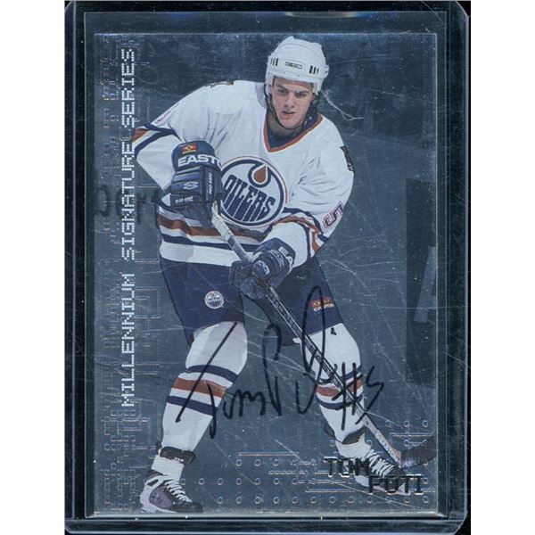 1999-00 BAP Millennium Autographs #98 Tom Poti