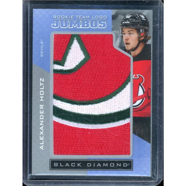 2021-22 Black Diamond Rookie Team Logo Jumbo Puzzle Patches Alexander Holtz BV $50