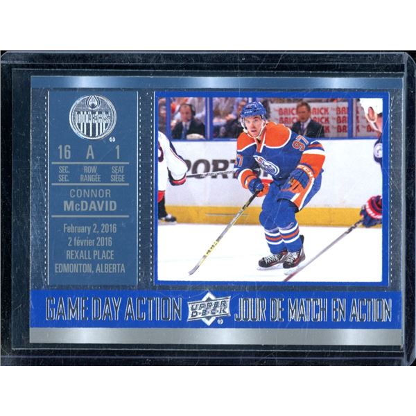 2016-17 Upper Deck Tim Hortons Game Day Action #GDA7 Connor McDavid