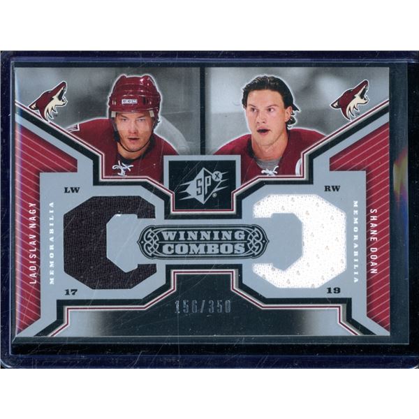 2005-06 SPx Winning Combos #WCND Ladislav Nagy/Shane Doan 156/350