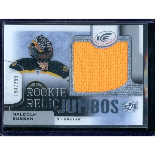 2015-16 Upper Deck Ice Rookie Relic Jumbos #RRJMS Malcolm Subban 193/299