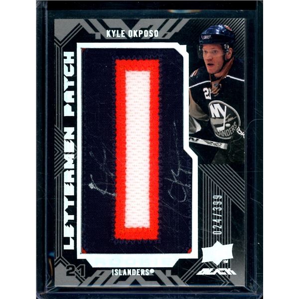 2008-09 UD Black #56 Kyle Okposo AU RC 24/399 BV $40