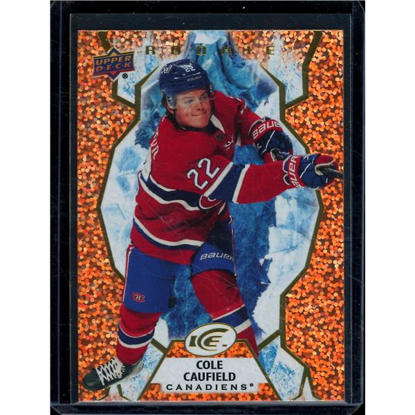 2021-22 Upper Deck Ice Rookies Orange #122 Cole Caufield BV $40