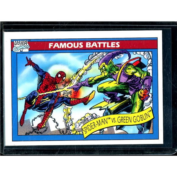 1990 Impel Marvel Universe I #111 Spider-Man vs. Green Goblin