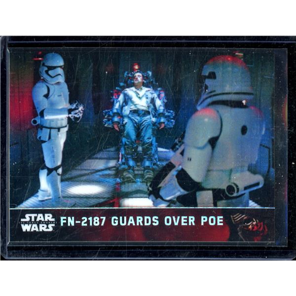 2016 Topps Chrome Star Wars Prism Refractors #15 FN-2187 Guards Over Poe 60/99