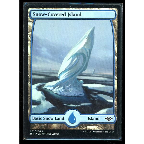 Magic the Gathering Snow-Covered Island FOIL Modern Horizons