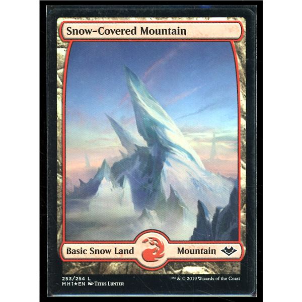 Magic the Gathering Snow-Covered Mountain FOIL Modern Horizons