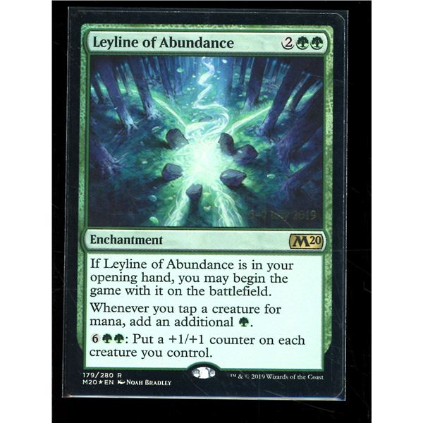 Magic the Gathering Leyline of Abundance Date Stamped FOIL Core Set 2020