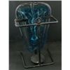 Image 2 : Vintage 9 Inch Sky Dreamer Art Glass Mask Wall Sconce Candle Holder