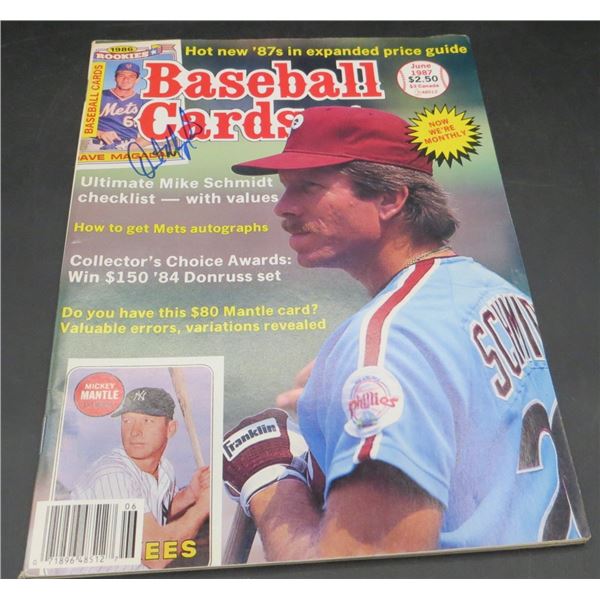 June 1987 Baseball Magazine Autographed by Dave Magadam
