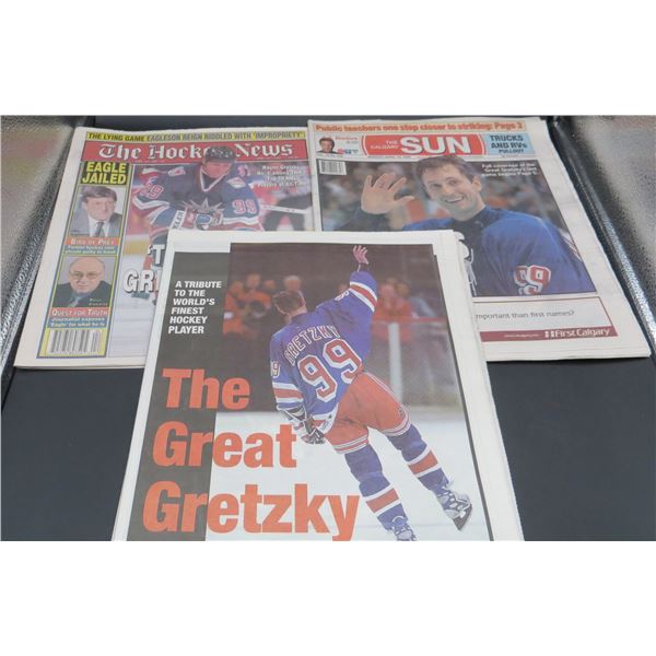 Lot Of Wayne Gretzky Newspapers